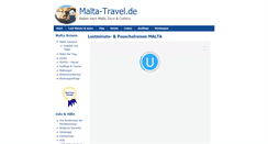 Desktop Screenshot of malta-travel.de