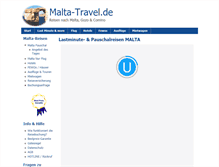 Tablet Screenshot of malta-travel.de